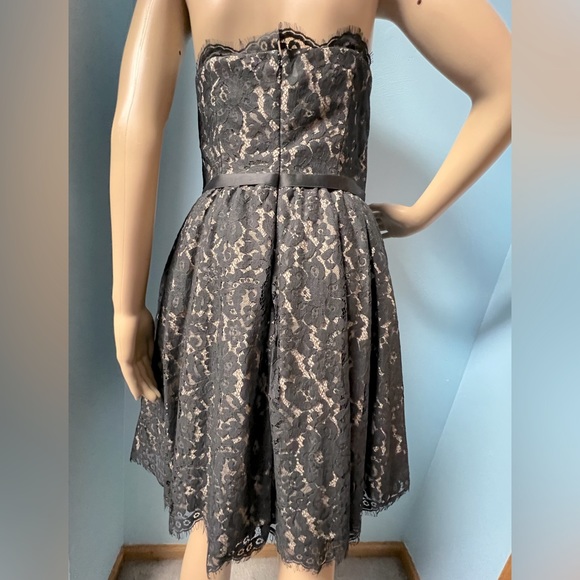 Robert Rodriguez Neiman Marcus for Target 8 black lace boned strapless dress. - Picture 7 of 7